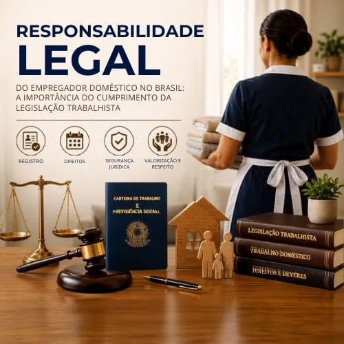 Balança da justiça, carteira de trabalho e código de leis